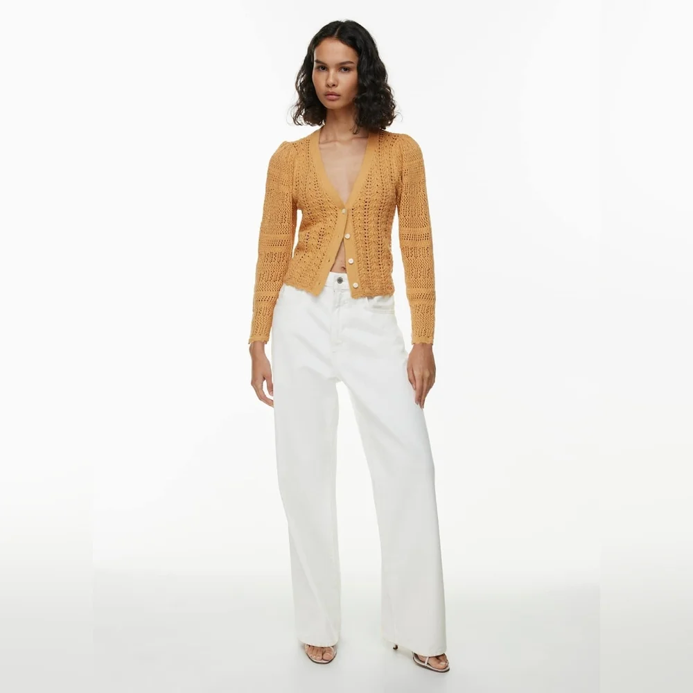 Wilfred Splendour Cardigan in Apricot Peach - Size S - Picture 2 of 12